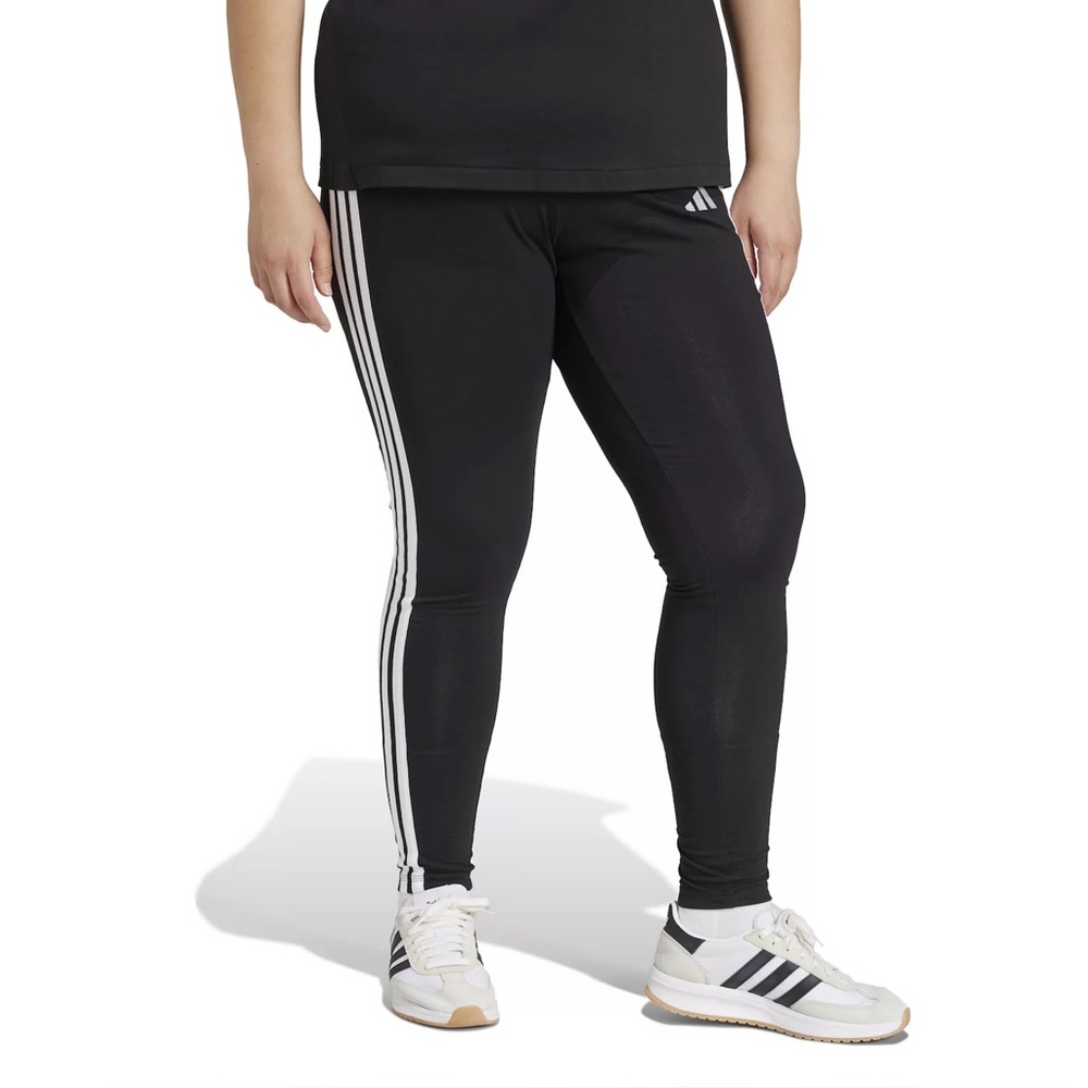 Plus Size adidas Essentials 3-Stripes Cotton Leggings 1X